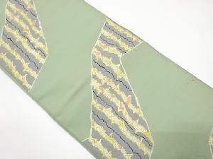 アンティーク　抽象模様織り出し袋帯（材料）